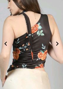 Floral One-Shoulder Top