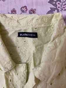 Boys Schiffli Shirt