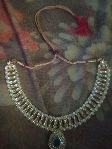 Elegant Pearl & Stone Necklace