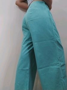 TURQUOISE COLOUR PANTS