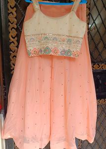 Peach Ethnic Skirt