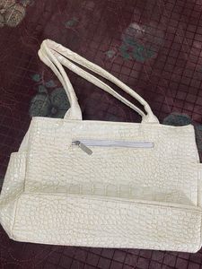 Cream Colour Handbag