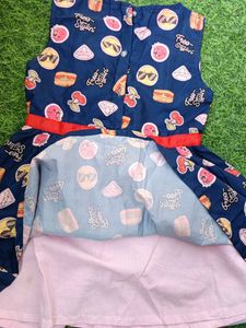 Cute Girls&#39; Printed Dress