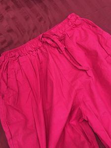 Pink Cargo Style Joggers