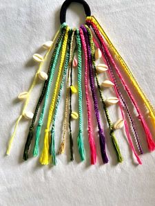 Colorful Braided Hair Tie💚