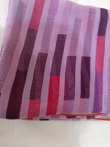 79)new Violet Lace Saree