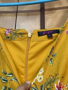 Floral Yellow Maxi Dress