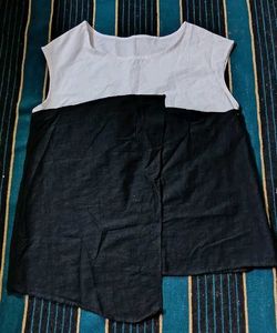 Two-Tone Sleeveless Top
