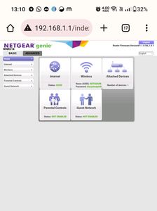 Netgear Wifi Router WNR614 Dual antenna