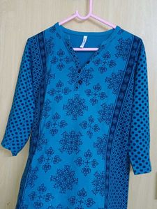 Blue Printed Kurta
