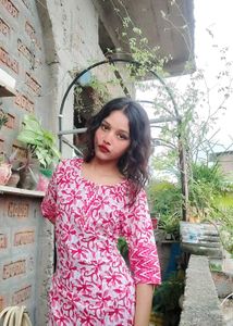 Ethnic Pink floral kurti