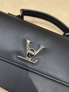 Chic Black Top Handle Bag