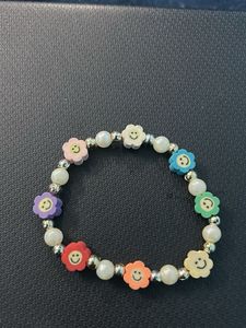 Colorful Flower Smiley Bracelet