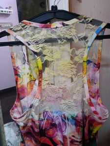 Beautiful Multi Color Floral Dress/Top