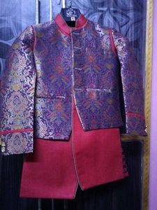 Paisley Patterned Indian Wedding Outfit