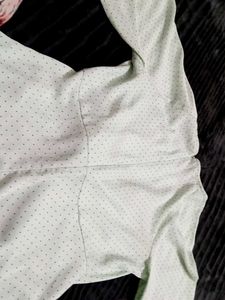 Cute Polka Dot Tie Top