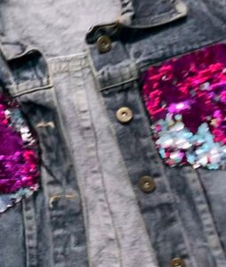 Shimmer Denim Jacket