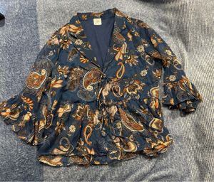 Paisley Ruffle Top