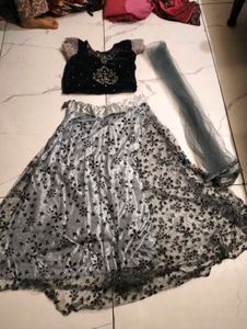 Hand Work Lehanga Choli Set For Girls