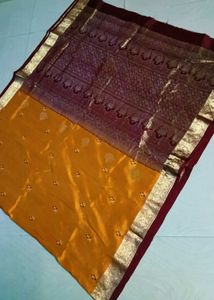 Beautiful Multi Colour Pure Kanchi Pattu Saree