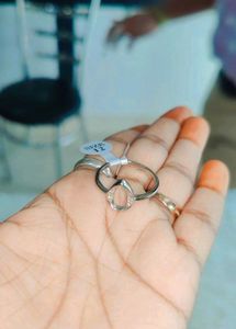 925 Elegant Teardrop Ring With Hallmark