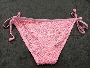 Pink Crochet Bikini Bottom