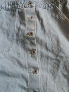 Denim Button-Down Dress