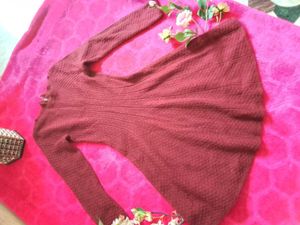 Burgundy Knit Dress