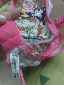Unused Floral &amp; Solid Bra Set Padded Size 40