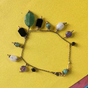 Gemstone Charm Bracelet
