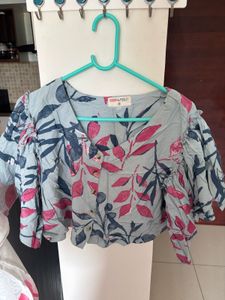 Floral Print Crop Top