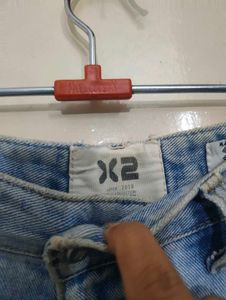 Ripped Wide Leg Jeans