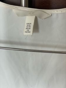 White Square Neck Top