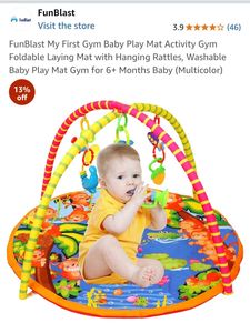 Gym Baby Play Mat/rattles Hanging/