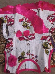Knee Length cotton frock both for kids and girlsNa