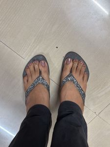 Sparkly Mochi Thong Sandals