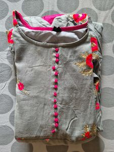 Grey Work Wear Gown