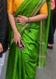 Green &amp; Gold Saree