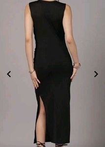 🔥 SHEIN Black Cut-Out Slit Midi – LAST ONE! 🔥