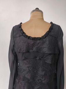 Black Ruffled Party Dress