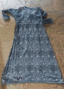 Grey A-line Kurti