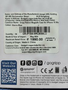 Back Cover for Apple iPhone 15 Plus/Blue, Megsafe