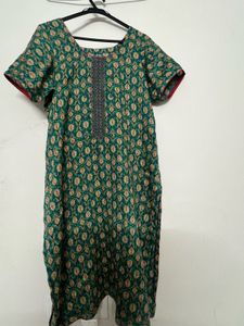 Beautiful Green Suit Pant Dupatta Set