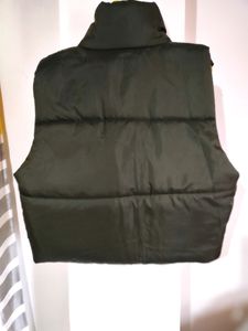 Dark Army Green Puffer Gilet
