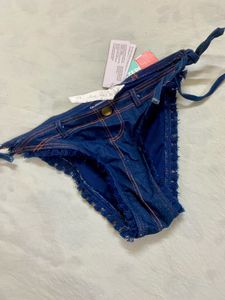 Caledonia Denim Bikini Bottom