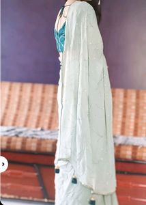 Designer Saree Light Parrot Green