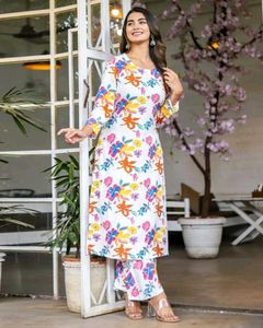 Floral Print Kurta Set