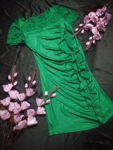Shimmery Ruffled Dress