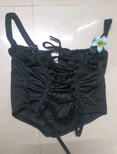 Y2K Corset Bustier Boning Top / Pinterest
