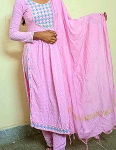Pink Printed Kurta Set
